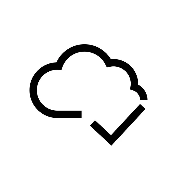 Иконка Cloud mini line — стоковый вектор
