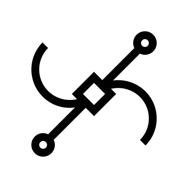 Herramienta de pluma mini línea, icono — Vector de stock