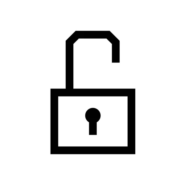 Lock mini line, icon — Stock Vector