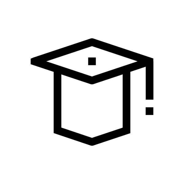 Sombrero de graduación mini línea, icono — Archivo Imágenes Vectoriales