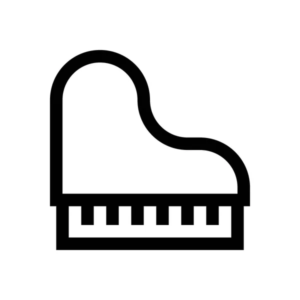 Instrumento de piano mini línea, icono — Vector de stock