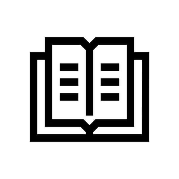 Mini lijn boekpictogram — Stockvector