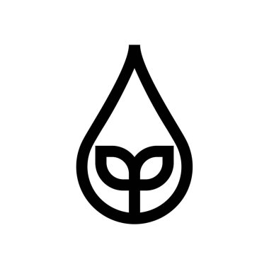 Yeşil enerji mini çizgi, simgesi