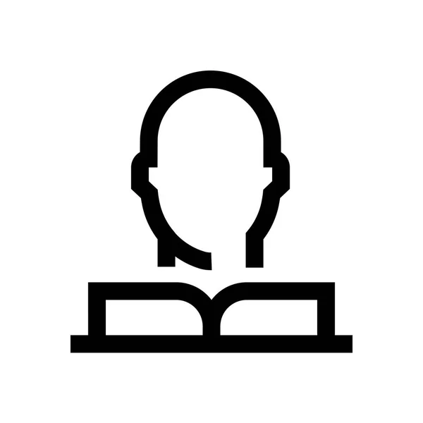 Avatar mini lijn pictogram — Stockvector
