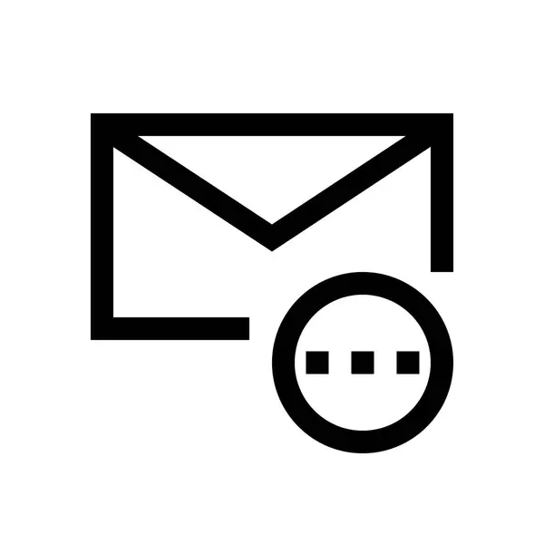 Post, E-Mail Mini Line — Stockvektor