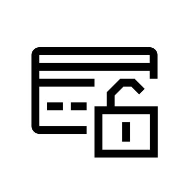 Kredi kartı mini satırı simgesi