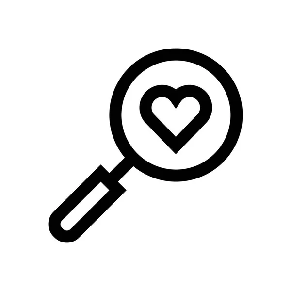 Valentines mini ligne, icône — Image vectorielle