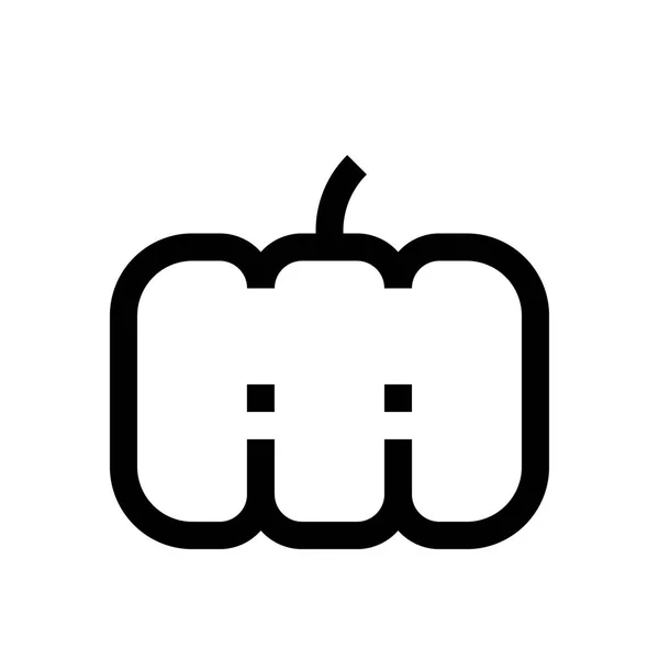 Halloween mini ligne, icône — Image vectorielle