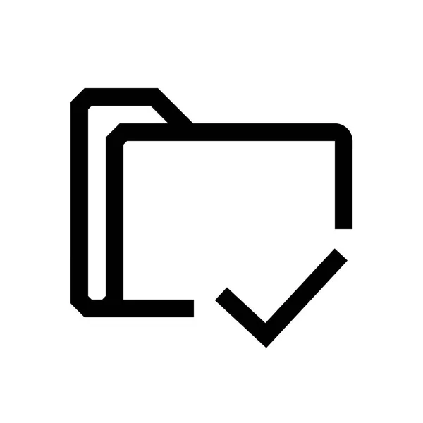 Ikona folderu mini linia — Wektor stockowy