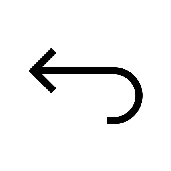 Pfeil Mini Line Symbol — Stockvektor