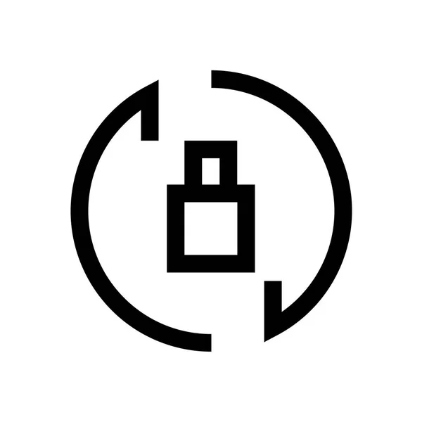 Pfeile Mini-Linie Symbol — Stockvektor