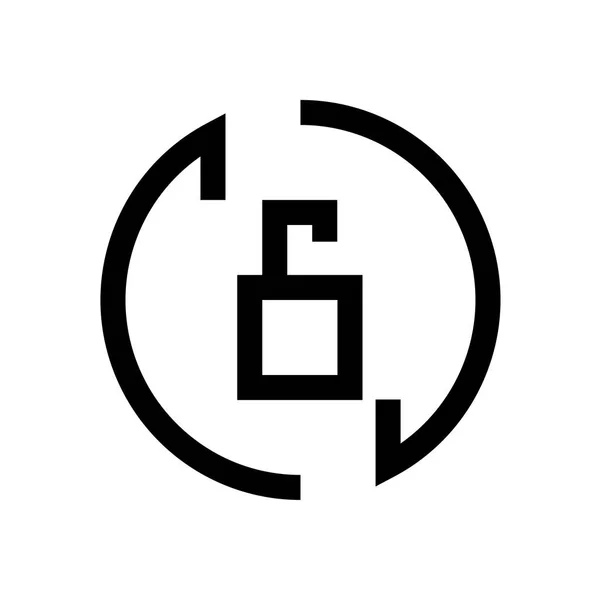 Pfeile Mini-Linie Symbol — Stockvektor