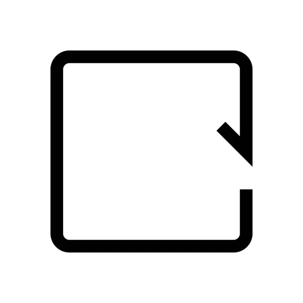 Seta ícone de mini linha — Vetor de Stock