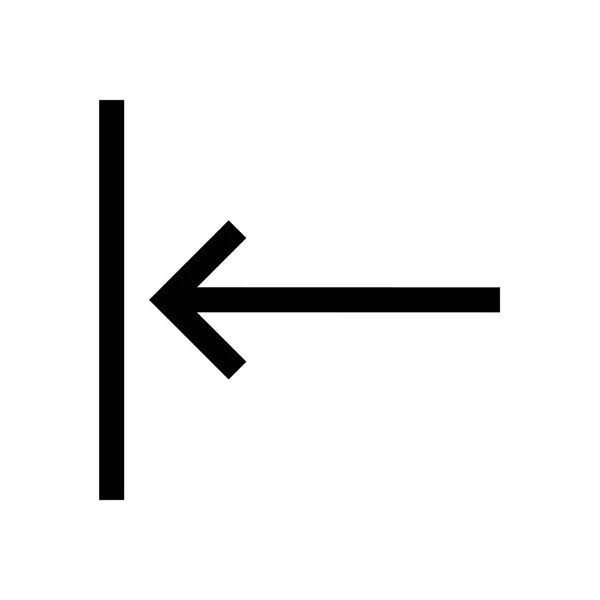 Flecha mini línea icono — Vector de stock