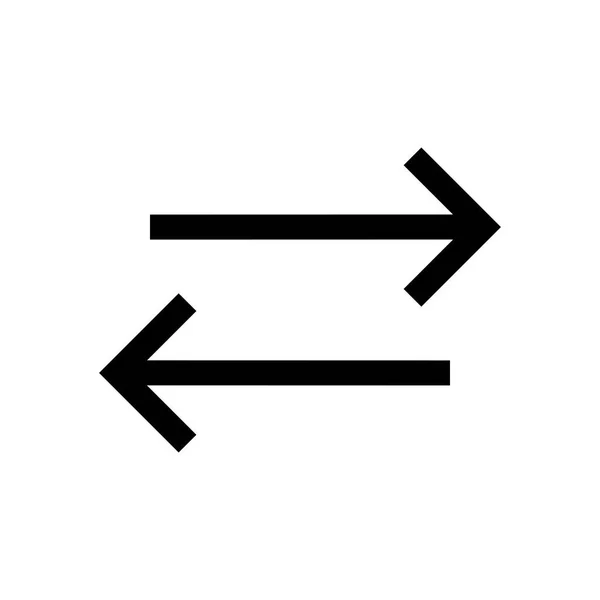 Flechas mini línea icono — Vector de stock