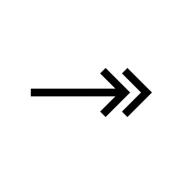 Flecha mini línea icono — Vector de stock