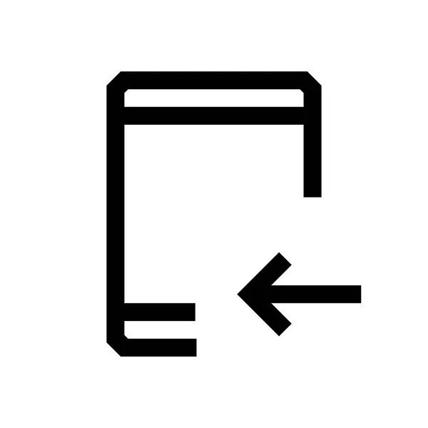 Tablet Mini Line, Symbol — Stockvektor