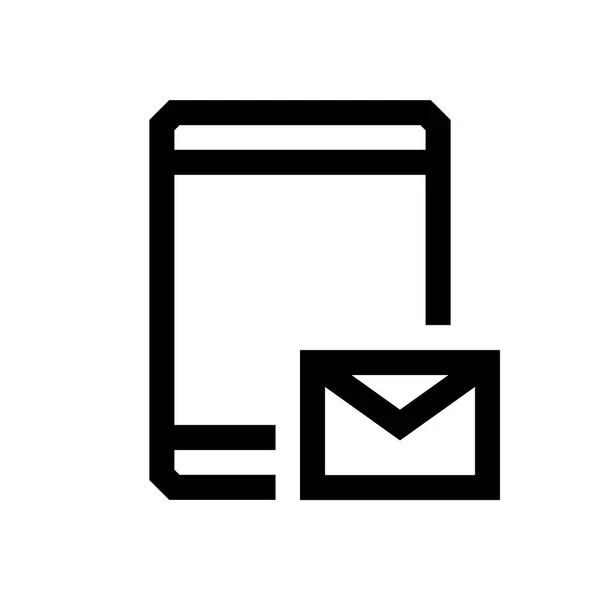 Tablet mini line, ikona — Wektor stockowy
