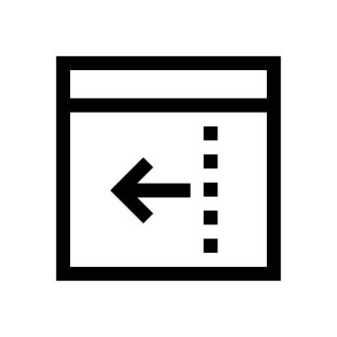 Tarayıcı mini çizgi, simgesi