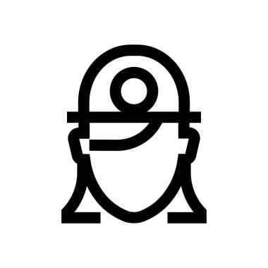 Kadın avatar mini satırı simgesi