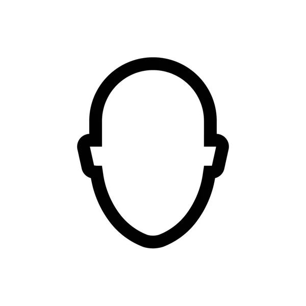 Weiblicher Avatar Mini Line Symbol — Stockvektor