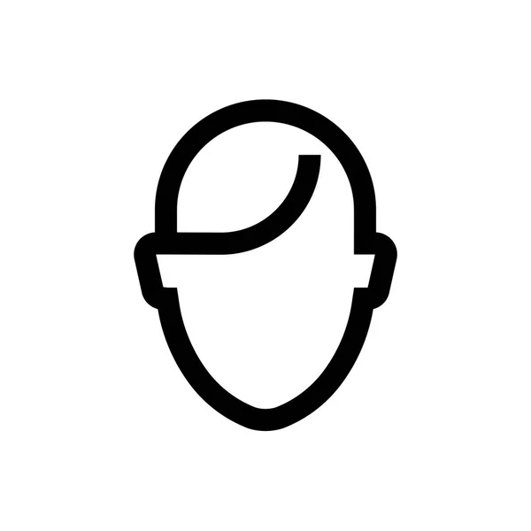 Иконка мини-линии аватара — стоковый вектор