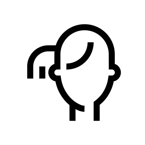 Kvinnliga avatar mini ikon — Stock vektor