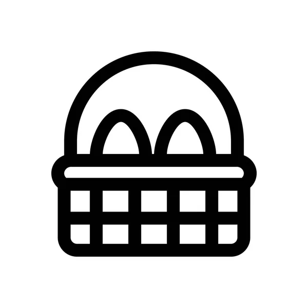 Påsk ägg mini line, ikon — Stock vektor