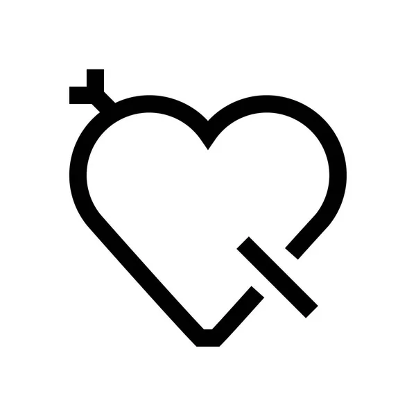 Valentijnsdag mini line, pictogram — Stockvector