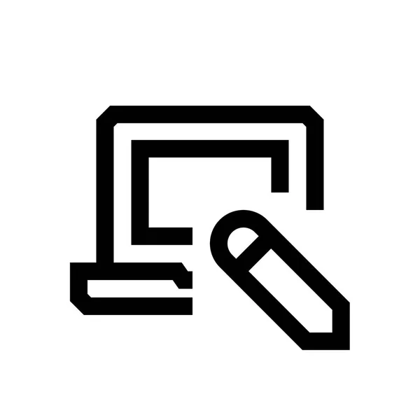 Computer Mini Line, Symbol — Stockvektor