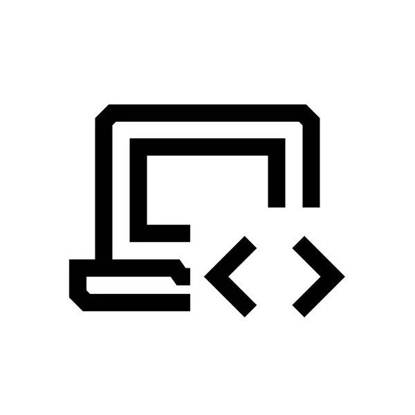 Computer Mini Line, Symbol — Stockvektor