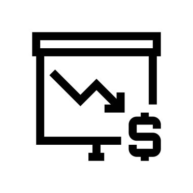 Doları mini çizgi, simgesi