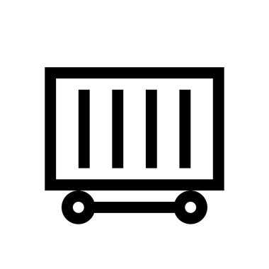 Konteyner mini çizgi, simgesi