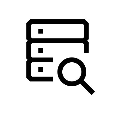 Veritabanı mini çizgi, simgesi