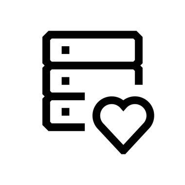 Veritabanı mini çizgi, simgesi