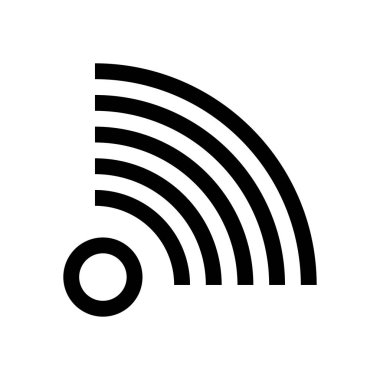 Kablosuz bağlantı mini çizgi, simgesi