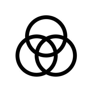 Renk profili mini çizgi, simgesi