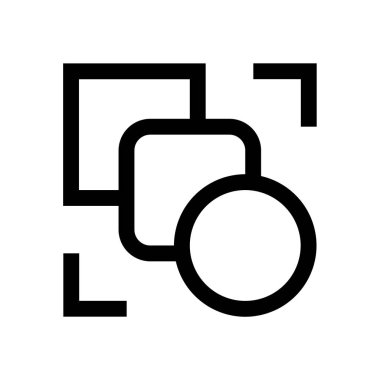 Karışım şekli mini çizgi, simgesi