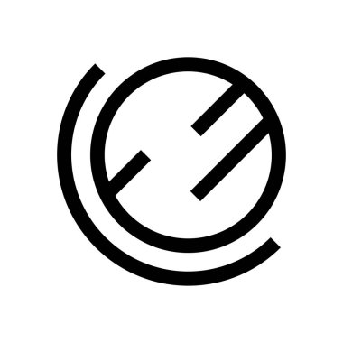 Küre mini çizgi, simgesi