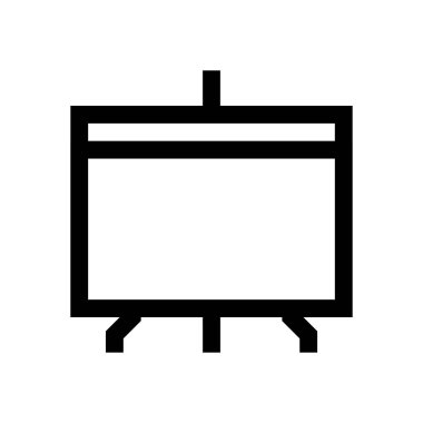 Yazı tahtası, sunu mini çizgi, simgesi