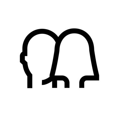 Öğrenci avatar mini çizgi, simgesi