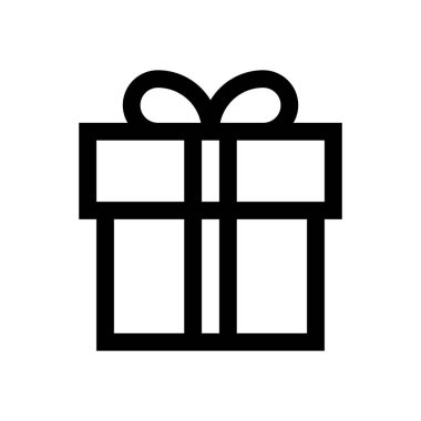 Hediye kutusu mini çizgi, simgesi