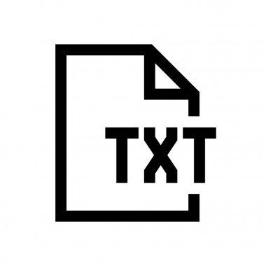 Dosya biçimi mini çizgi, simgesi