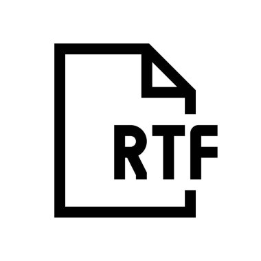 Dosya biçimi mini çizgi, simgesi