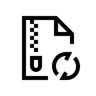 Sıkıştırılmış dosya mini satırı simgesi