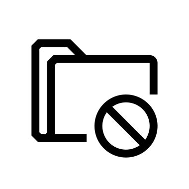 Klasör mini çizgi, simgesi