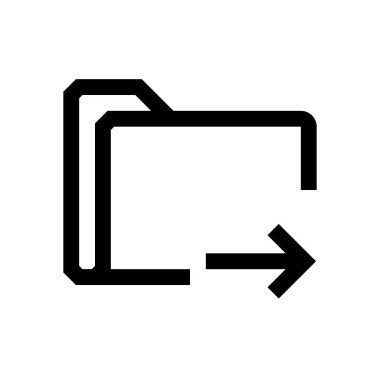 Klasör mini çizgi, simgesi