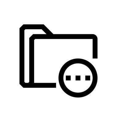 Klasör mini çizgi, simgesi