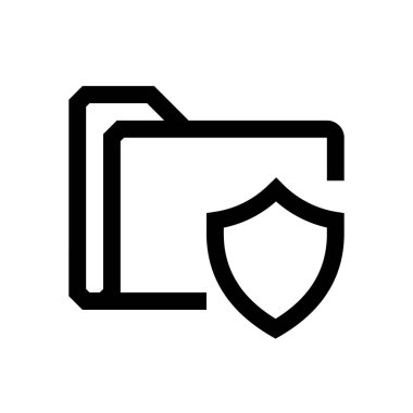 Klasör mini çizgi, simgesi