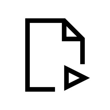 Dosya biçimi mini çizgi, simgesi